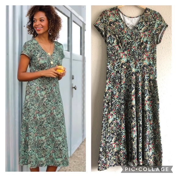 sahalie Dresses Sahalie Bella Coola Modal Cotton Midi Dress In